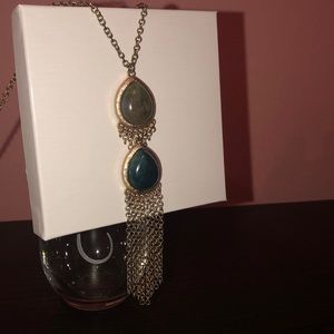 Green studded necklace
